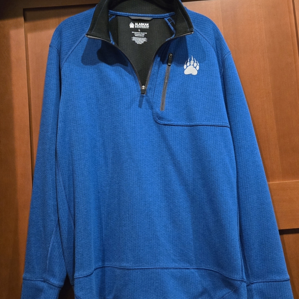Duluth Alaskan Hardgear Men's Blue Half-Zip Sweater